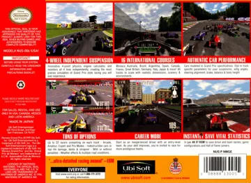 Monaco Grand Prix (USA) box cover back